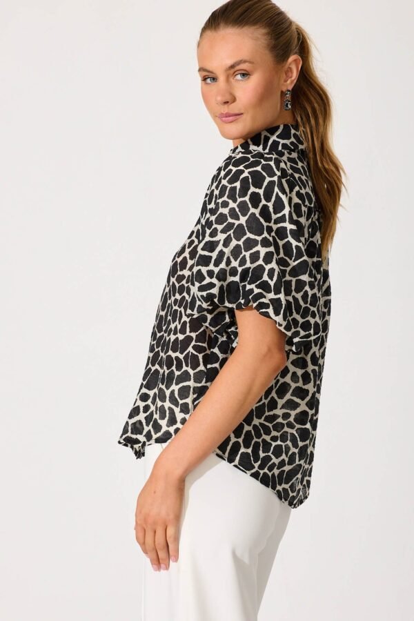 Shirt In Black And White Print