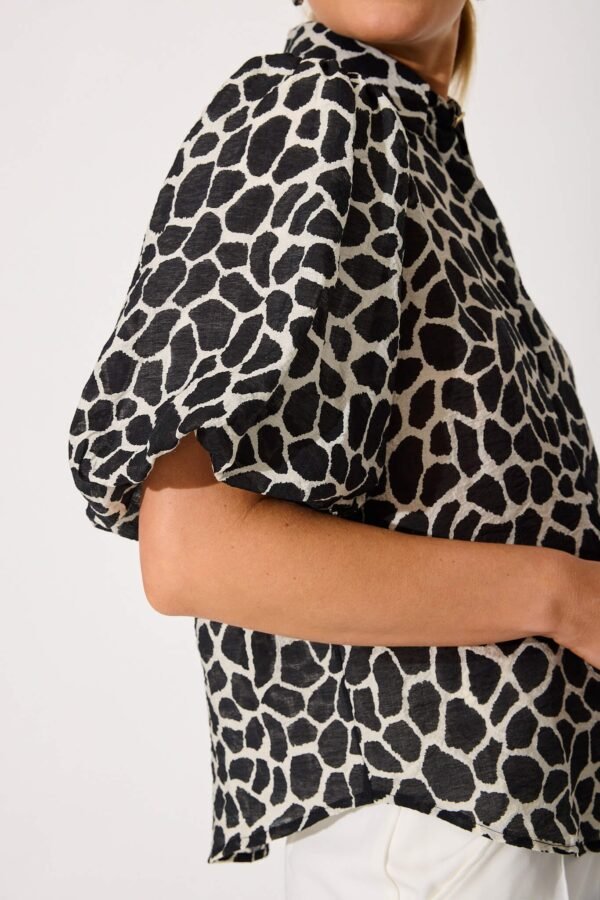 Shirt In Black And White Print