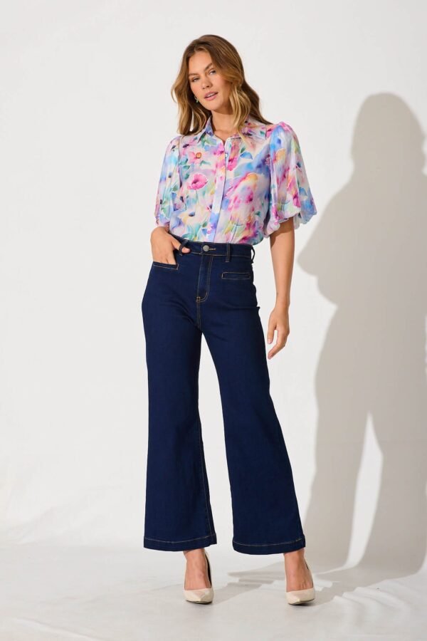 Shirt In Pastel Watercolour Floral