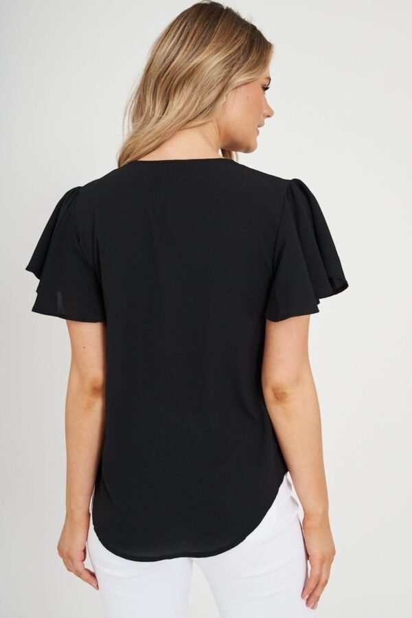 Zip Top In Black