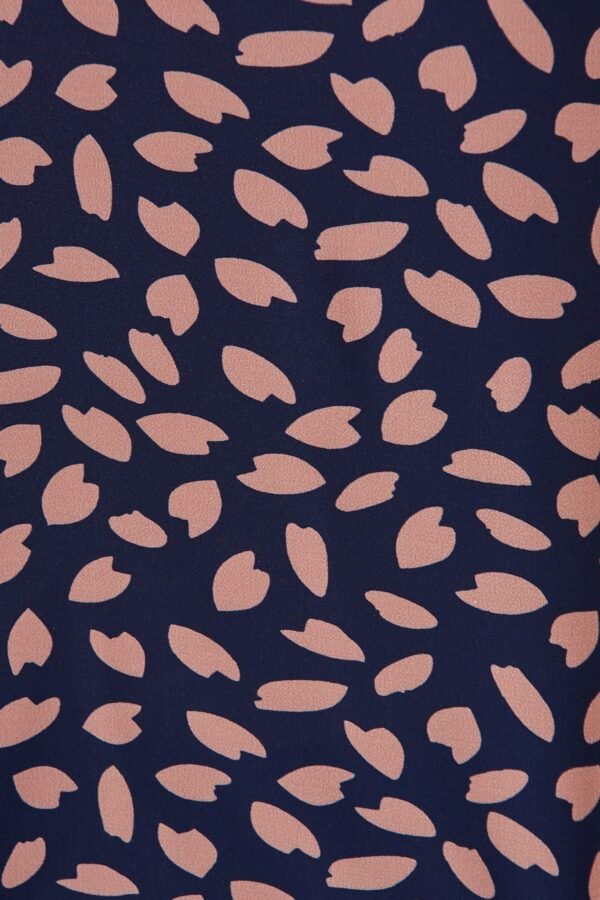 Top in Navy with Rust Leaf