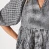 Top In Black And White Gingham Cotton