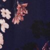 Top In Navy With Pink And Blush Floral