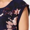 Top In Navy With Pink And Blush Floral
