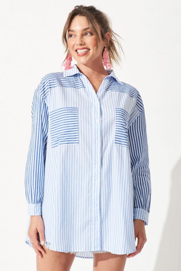 Shirt In Blue Stripe