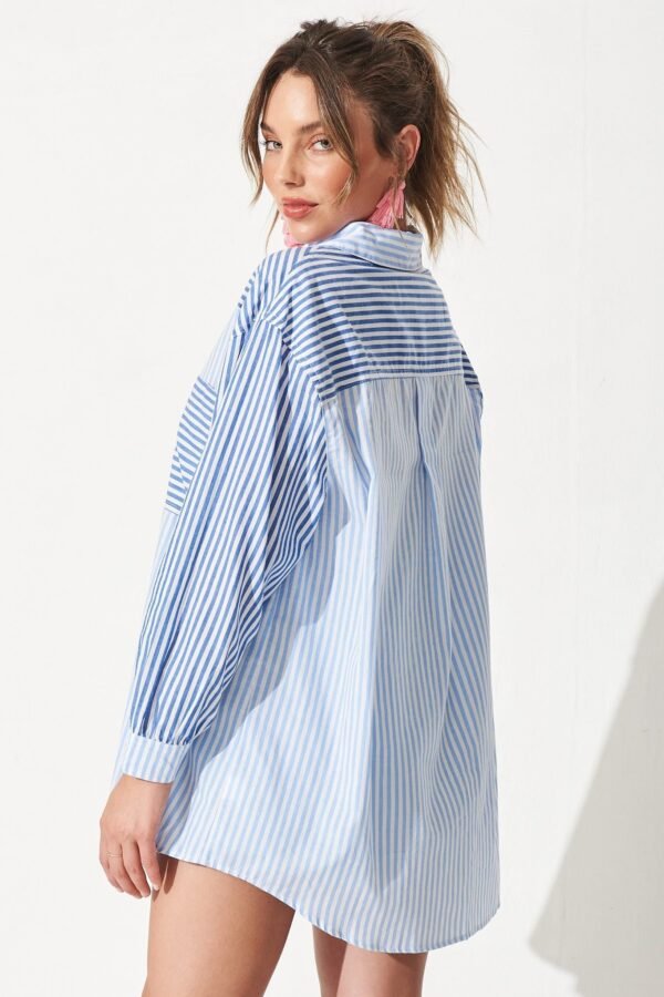 Shirt In Blue Stripe