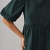 Top In Emerald Cotton Linen