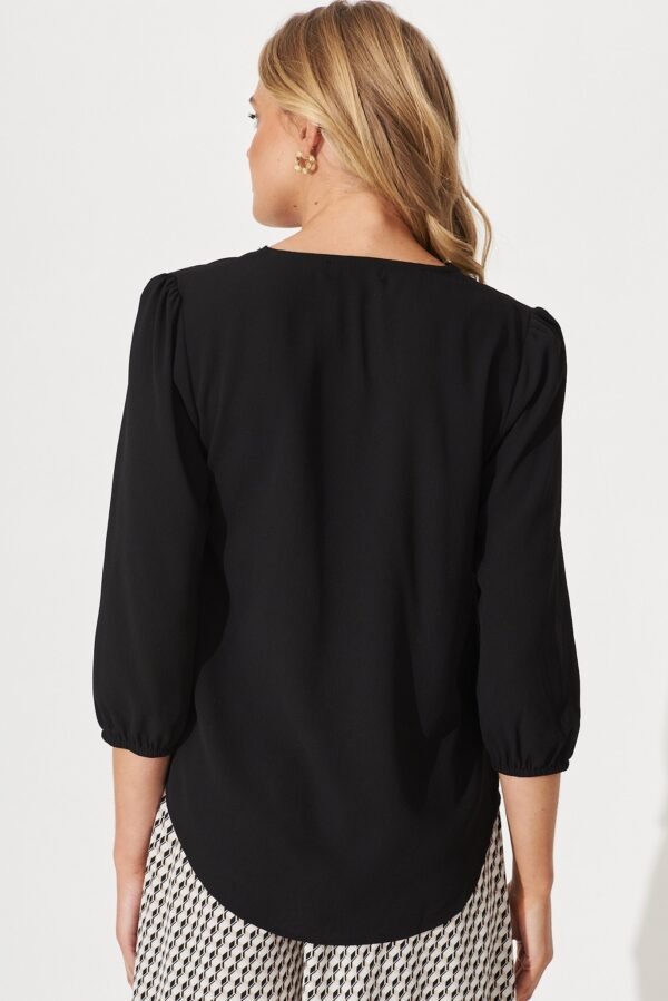Zip Top In Black