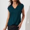 Top In Emerald Satin