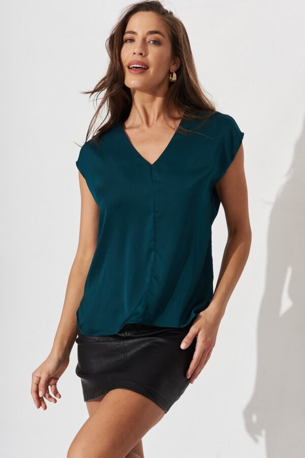 Top In Emerald Satin