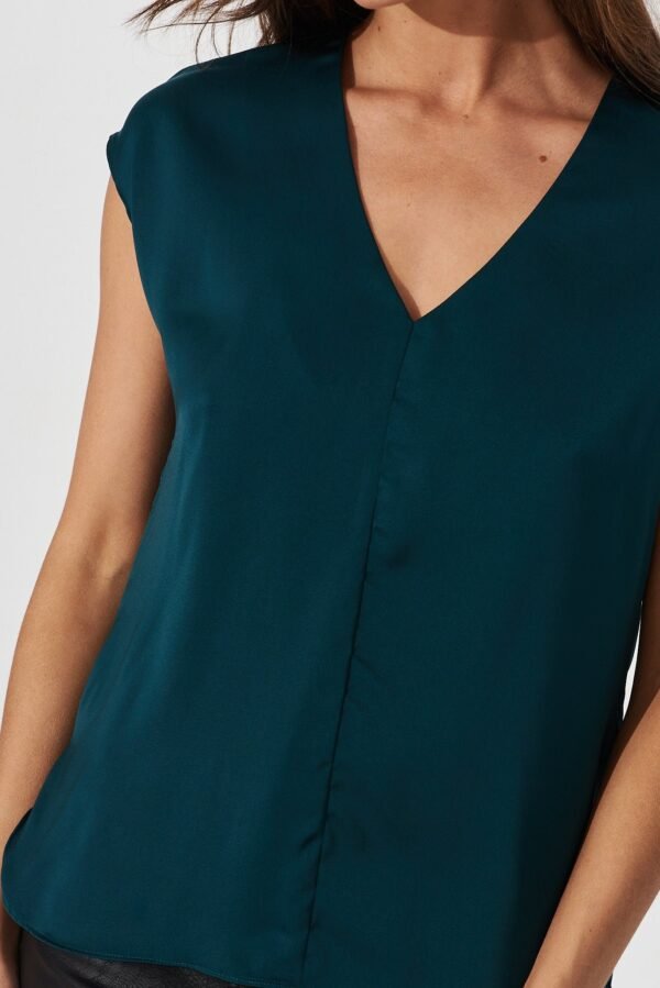 Top In Emerald Satin