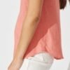 Top In Dusty Pink Linen Blend