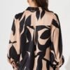 Callia Shirt In Brown With Black Print