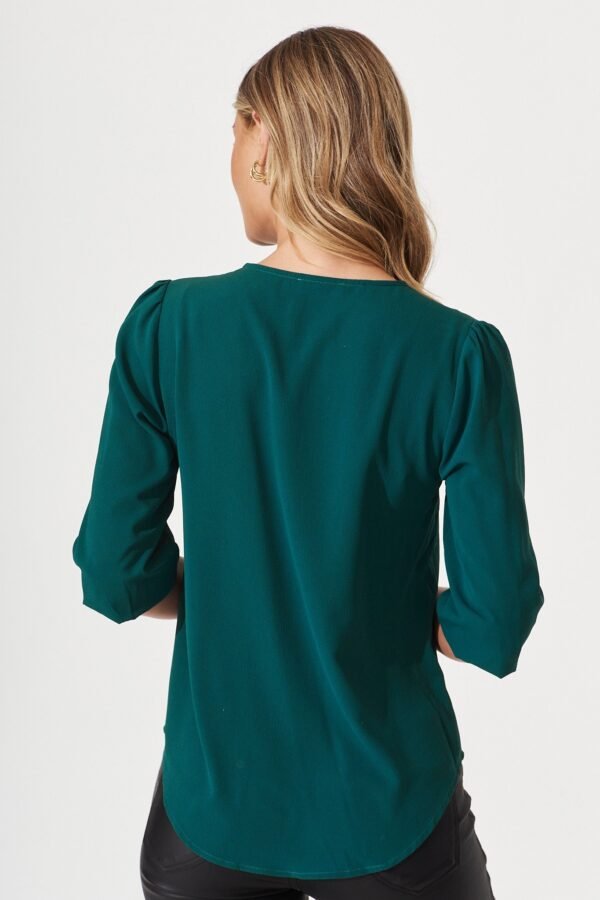 Zip Top In Teal