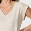 Top In Oatmeal Linen Blend