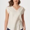 Top In Oatmeal Linen Blend