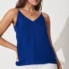 Top In Cobalt Satin