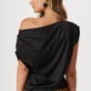 Top In Black Satin