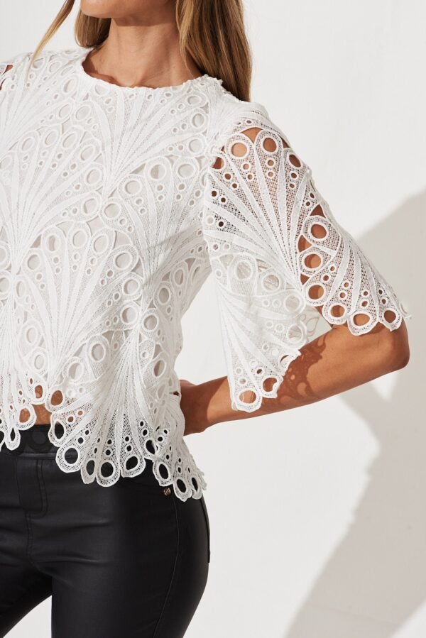 Top In White Lace
