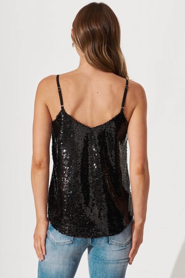 Top In Black Sequin