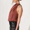 Top In Chocolate Satin