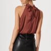 Top In Chocolate Satin