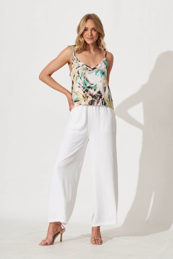 Top In Multi Brushstroke Print
