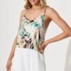 Top In Multi Brushstroke Print