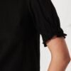 Top In Black Linen Blend
