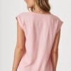 Top In Blush Linen Blend
