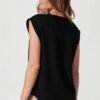 Rejina Top In Black Linen Blend