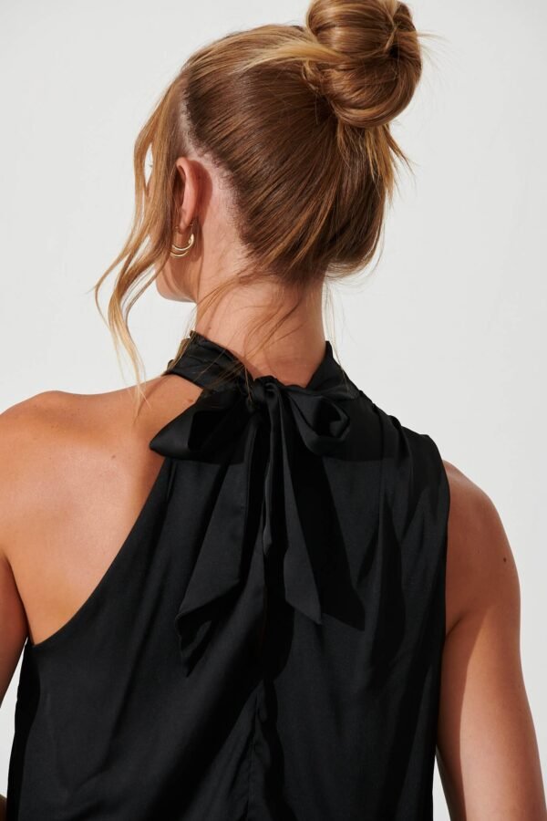 Top In Black Satin