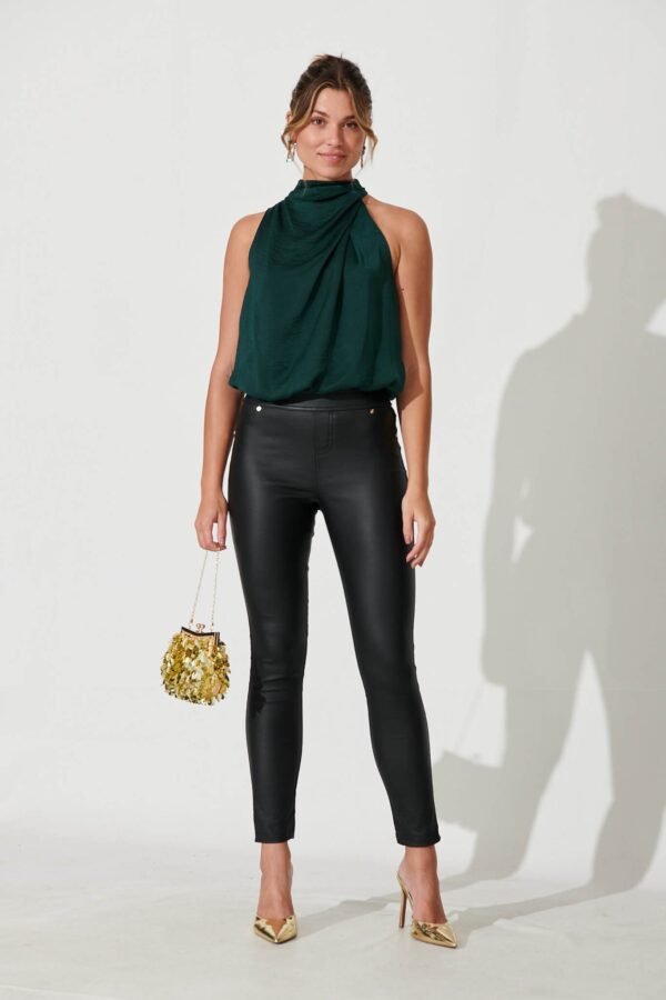 Top In Emerald Satin
