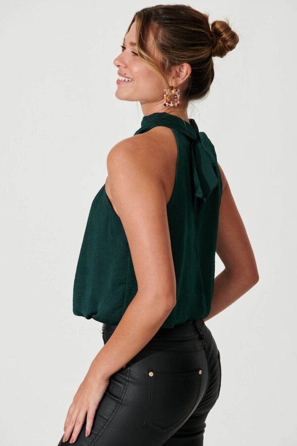 Top In Emerald Satin