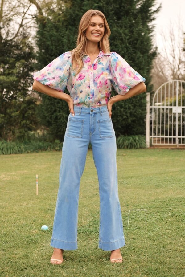 Shirt In Pastel Watercolour Floral