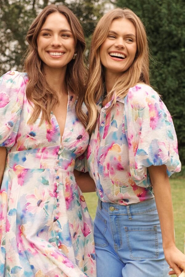 Shirt In Pastel Watercolour Floral