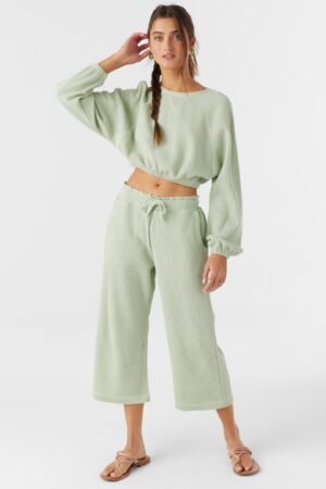 WAFFLE KNIT PANTS