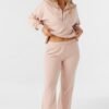 FRENCH TERRY CROPPED LOUNGE PANTS