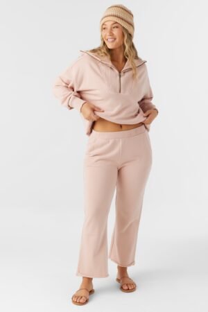 FRENCH TERRY CROPPED LOUNGE PANTS