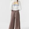 TEXTURED KNIT PULL-ON CROPPED PANTS