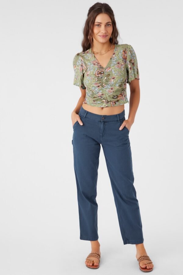 COTTON TWILL UTILITY PANTS