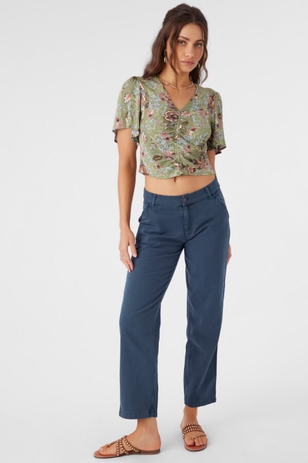 COTTON TWILL UTILITY PANTS