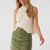 CORDUROY BUTTON FRONT MINI SKIRT