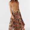 SIREN ABSTRACT MAXI SKIRT