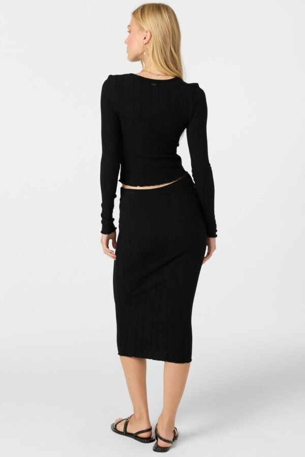 KNIT MIDI SKIRT