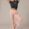 FRENCH TERRY CROPPED LOUNGE PANTS