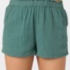 CRINKLE DOUBLE GAUZE BEACH SHORTS