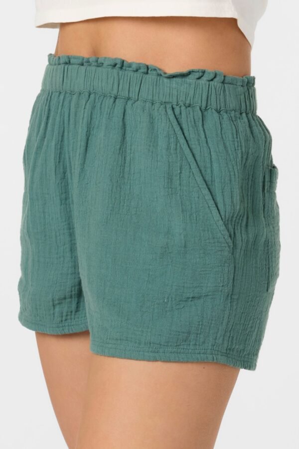 CRINKLE DOUBLE GAUZE BEACH SHORTS
