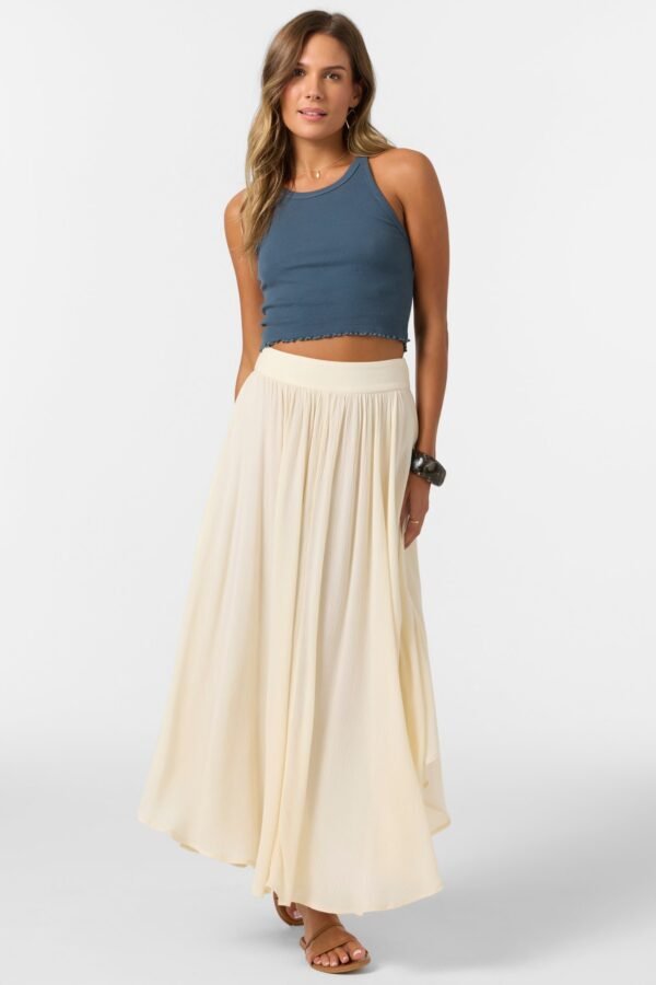 SOLID MAXI SKIRT