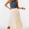 SOLID MAXI SKIRT